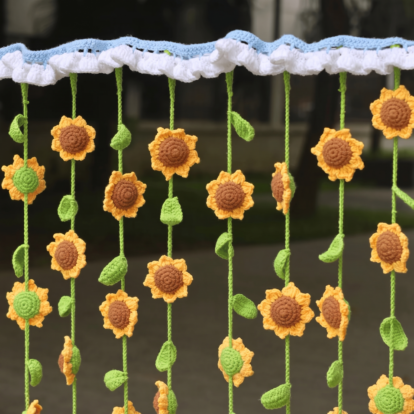 Sunflower Curtains Crochet Pattern