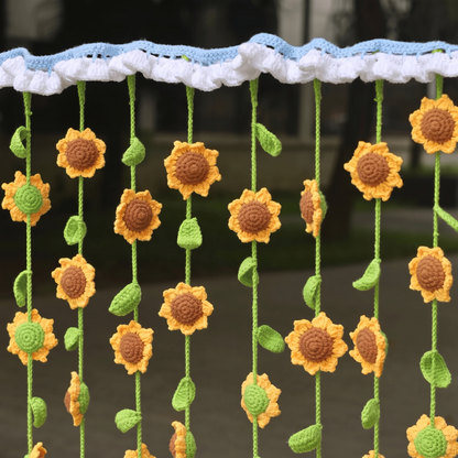 Sunflower Curtains Crochet Pattern