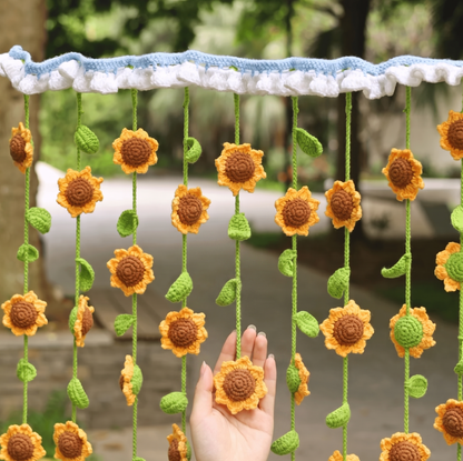 Sunflower Curtains Crochet Pattern