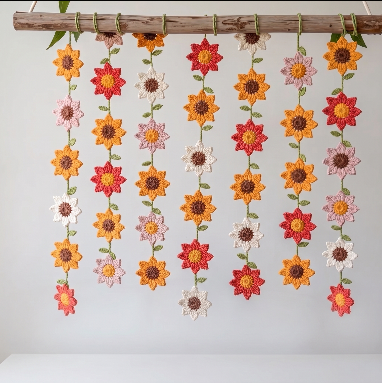 Spring Flower Curtains Crochet Pattern
