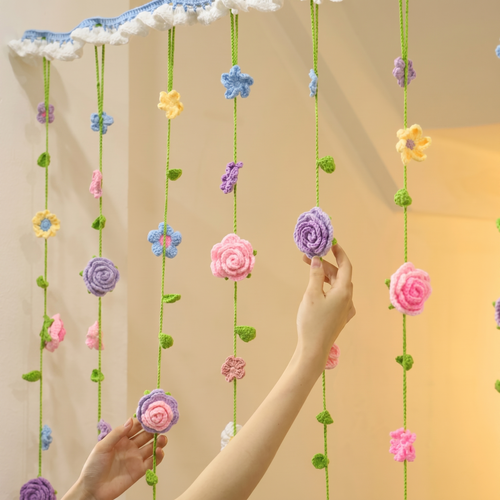 Mixed Flower Curtains Crochet Pattern