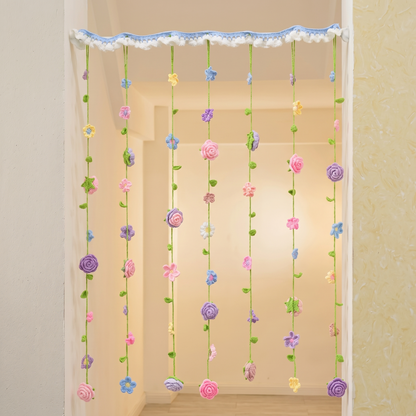 Mixed Flower Curtains Crochet Pattern