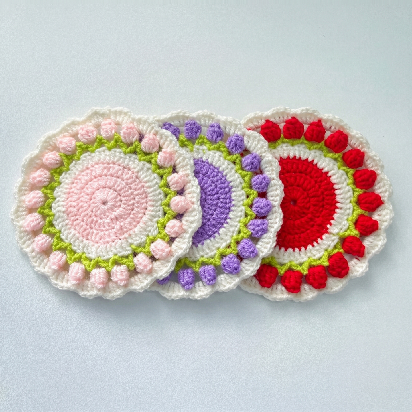 Tulip Coaster Crochet Pattern