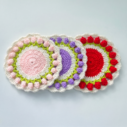 Tulip Coaster Crochet Pattern