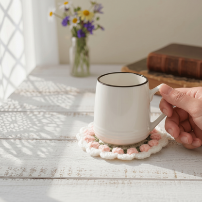 Tulip Coaster Crochet Pattern