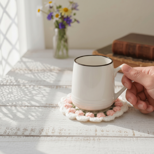 Tulip Coaster Crochet Pattern