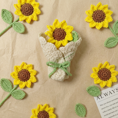 Sunflower Coaster Crochet Pattern