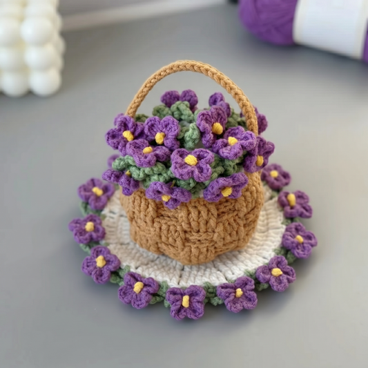 Violet Coaster Crochet Pattern