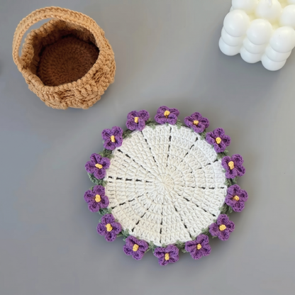 Violet Coaster Crochet Pattern