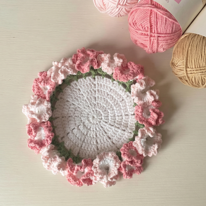 Carnation Coaster Crochet Pattern