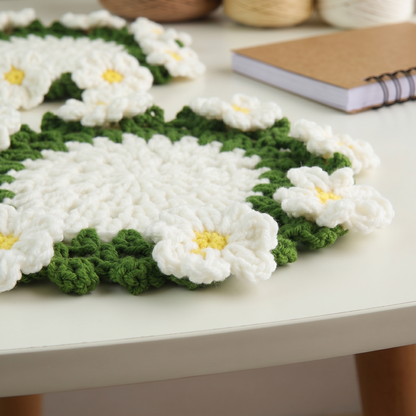 Daisy Coaster Crochet Pattern