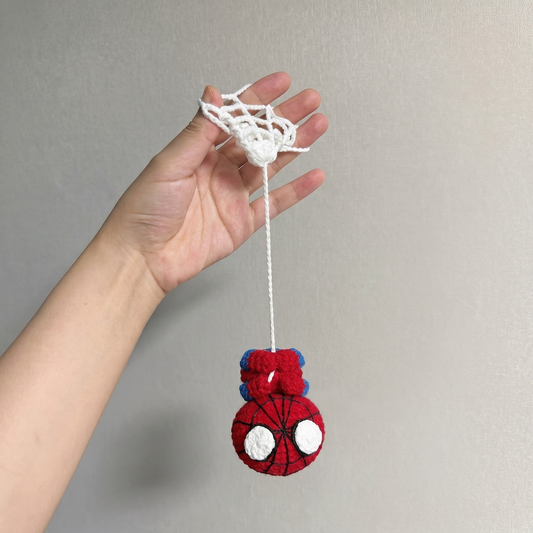 Hanging Chibi Spider-man Charm Crochet Pattern