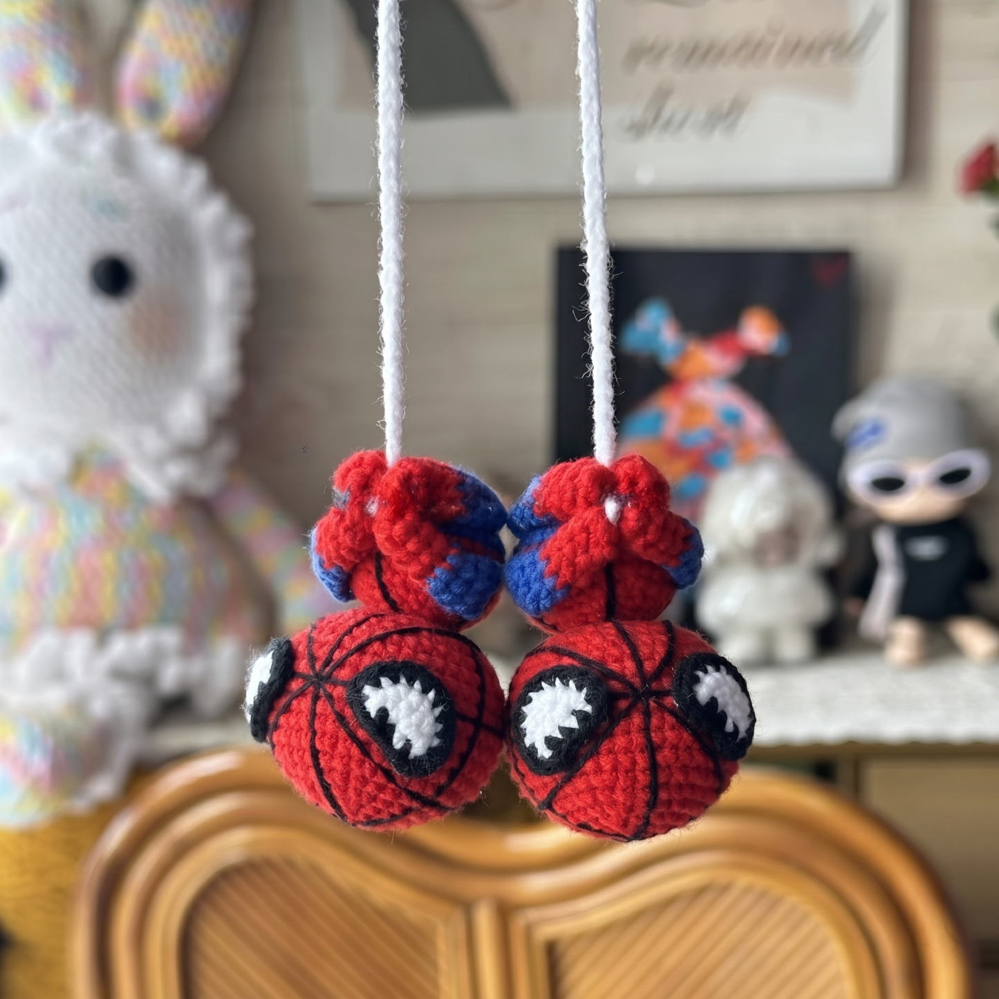 Hanging Chibi Spider-man Charm Crochet Pattern