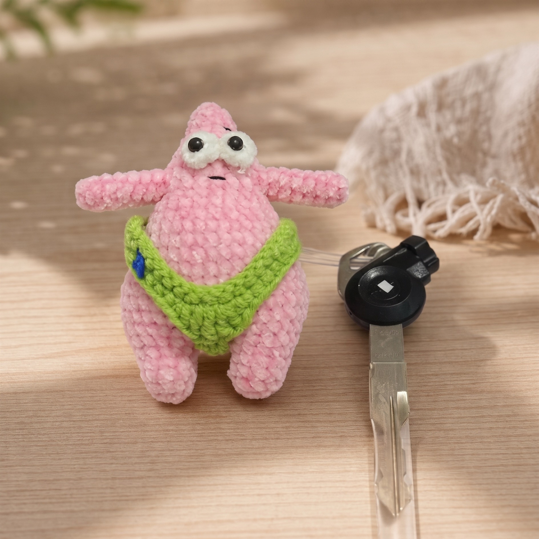 Goofy Pink Star Fish Crochet Pattern