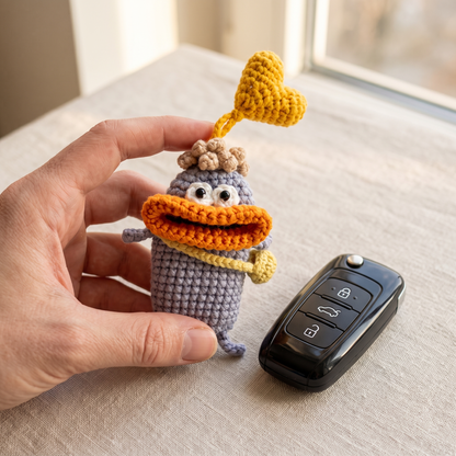 8-in-1 Big Mouth Monster Charm Crochet Pattern