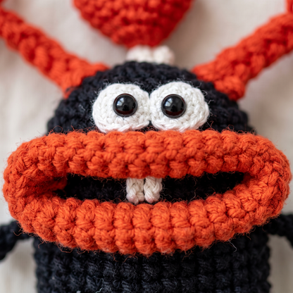 8-in-1 Big Mouth Monster Charm Crochet Pattern