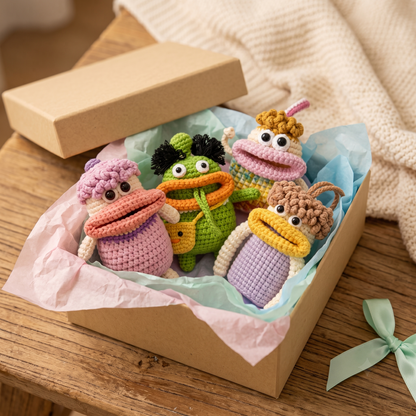8-in-1 Big Mouth Monster Charm Crochet Pattern