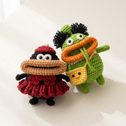 8-in-1 Big Mouth Monster Charm Crochet Pattern