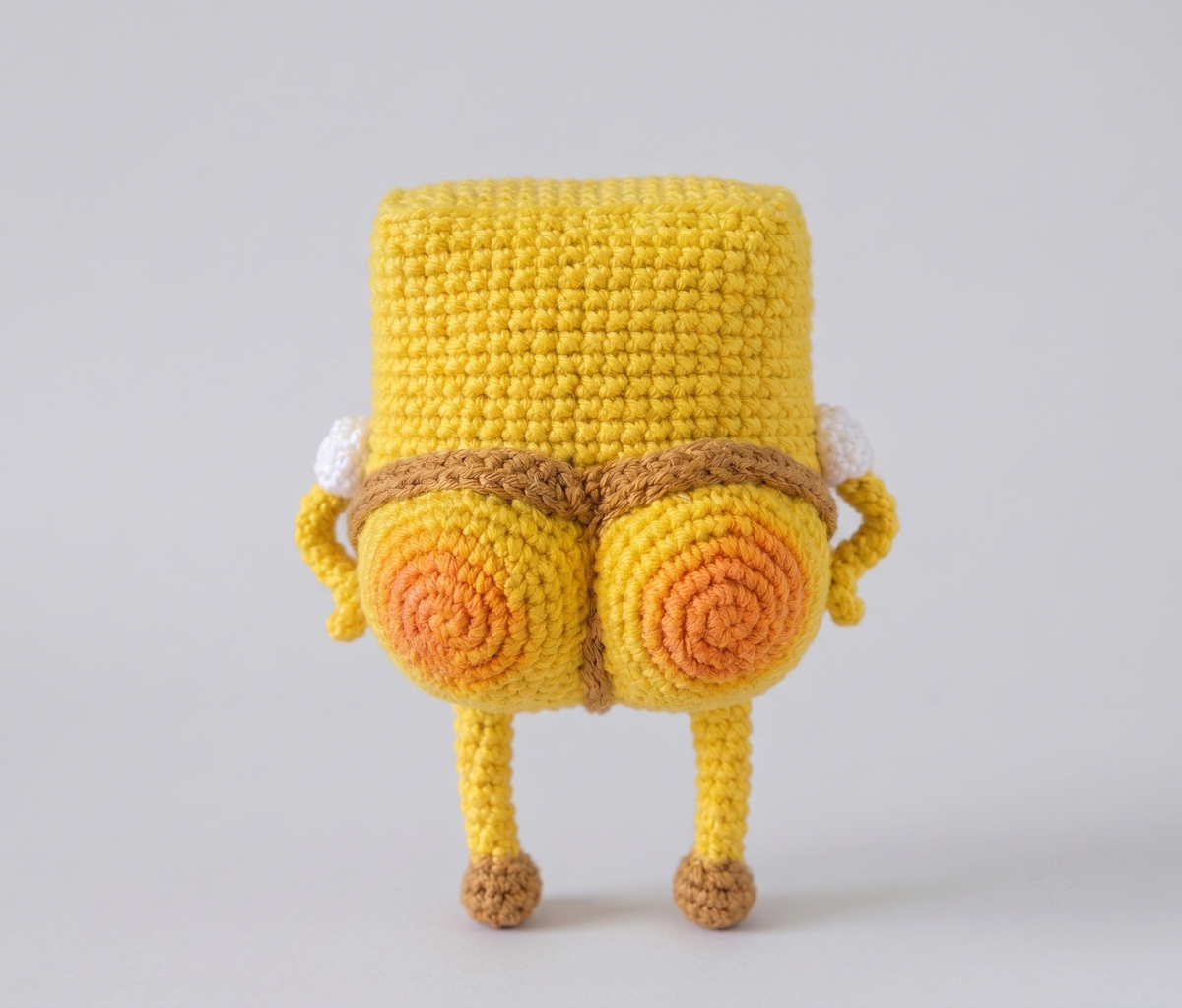 Big Butt SpongeBob Charm Crochet Pattern