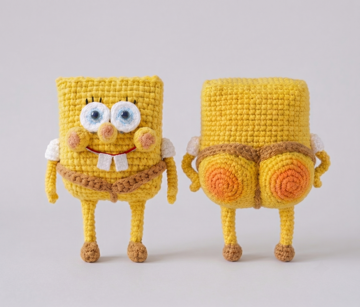 Big Butt SpongeBob Charm Crochet Pattern