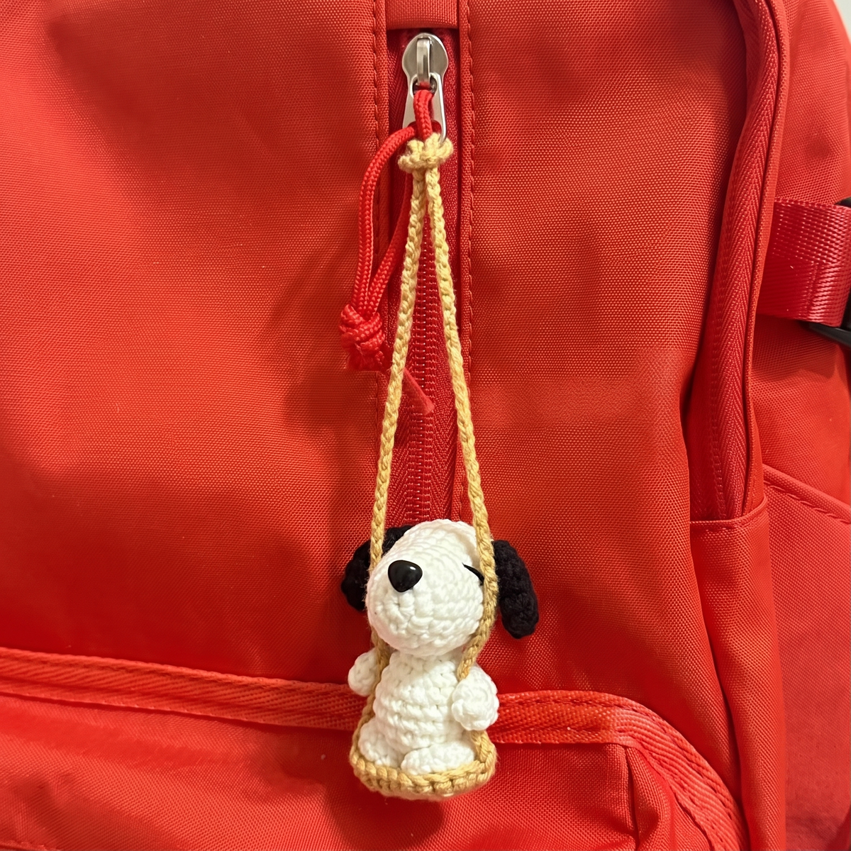 Swinging Spotted Puppy Car Hanging & Charm Crochet Pattern