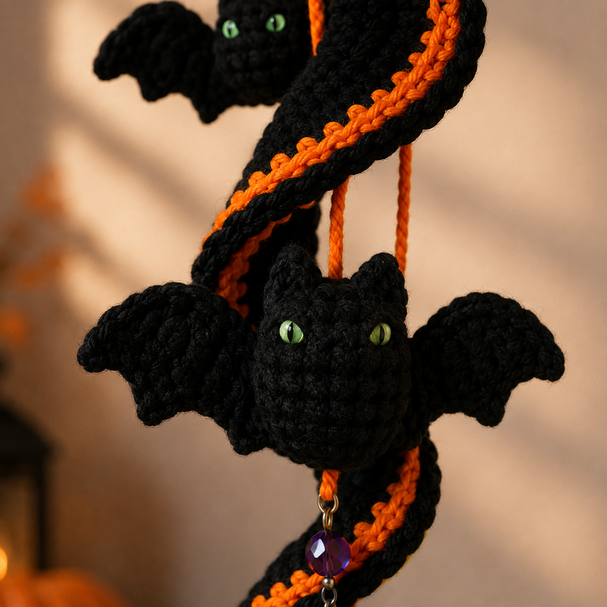 4-in-1 Halloween Spiral Hanging Decor Crochet Pattern Bundle