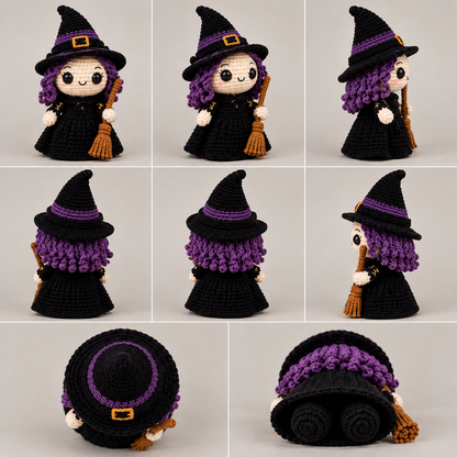 8-in-1 Halloween Amigurumi Doll Crochet Pattern Bundle
