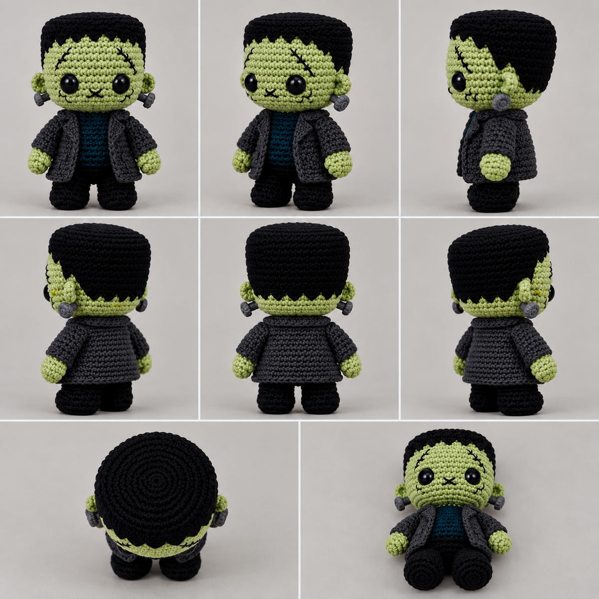 8-in-1 Halloween Amigurumi Doll Crochet Pattern Bundle