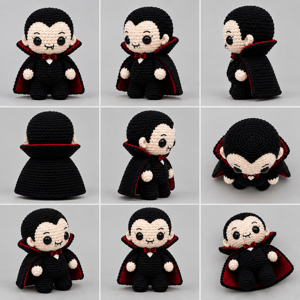 8-in-1 Halloween Amigurumi Doll Crochet Pattern Bundle