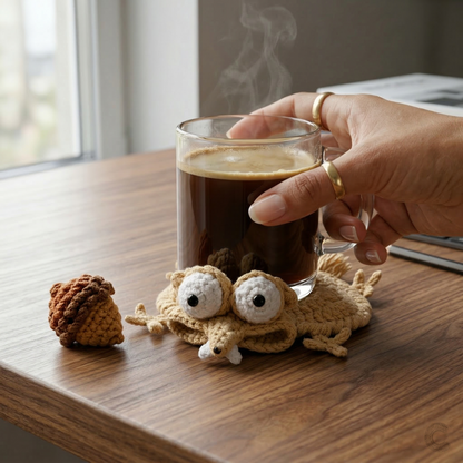 Squirrel Coaster Crochet Pattern