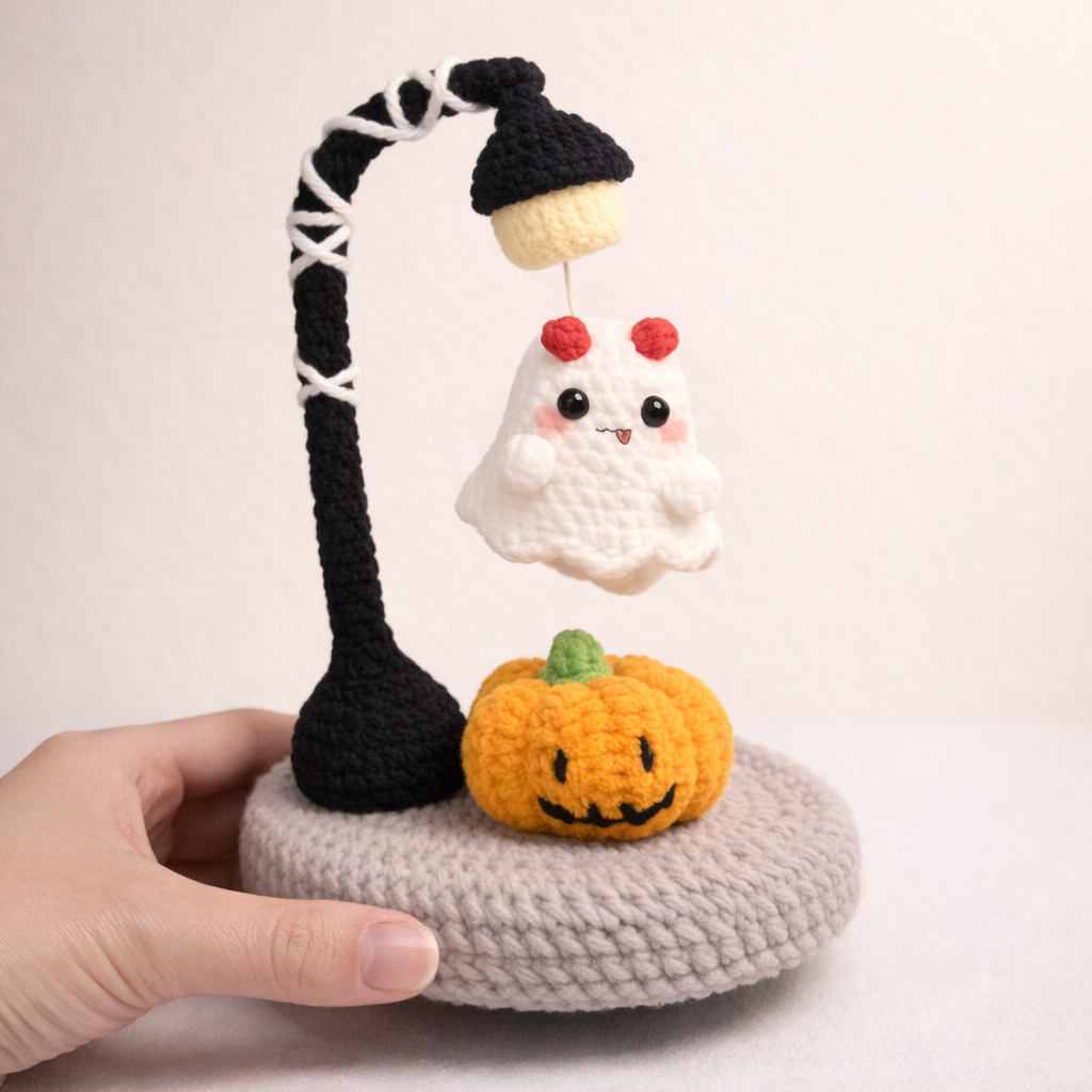 Spooky Ghost Lamp Crochet Pattern