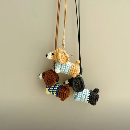 Dachshund Dog Bag Charm Crochet Pattern