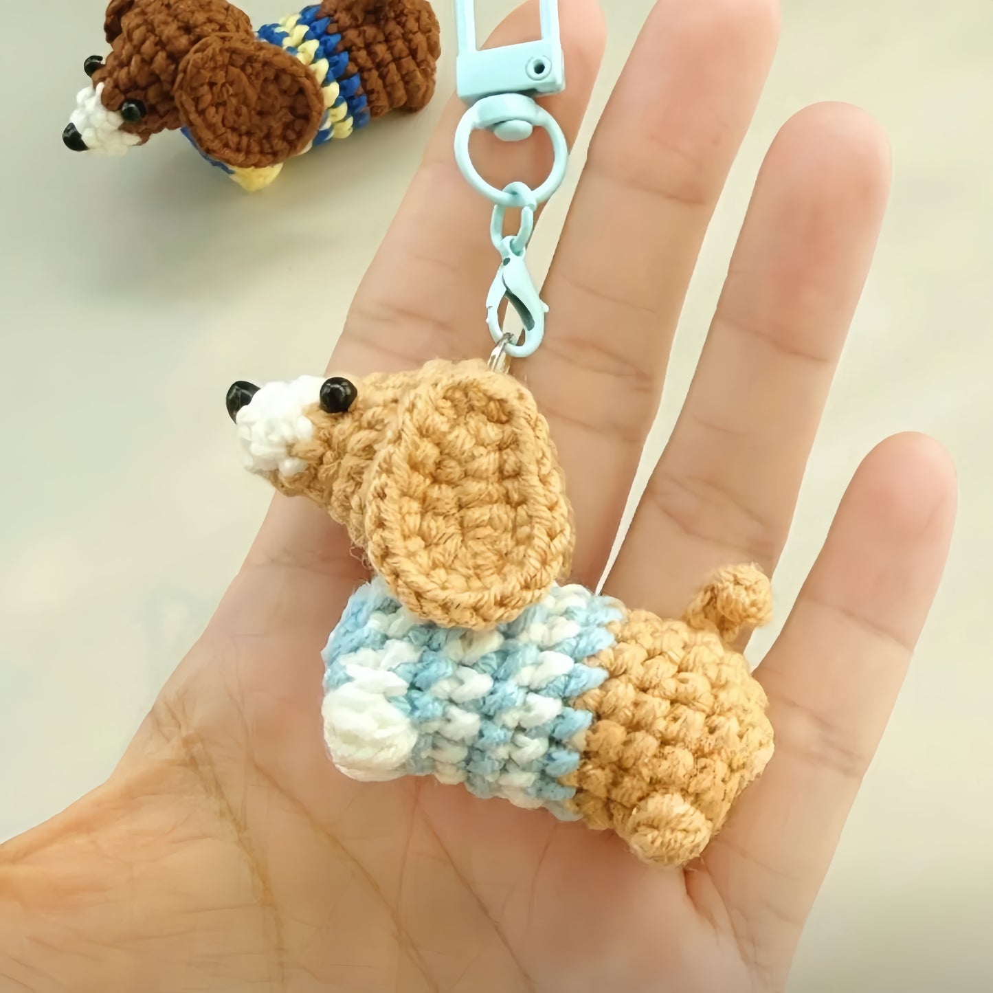 Dachshund Dog Bag Charm Crochet Pattern