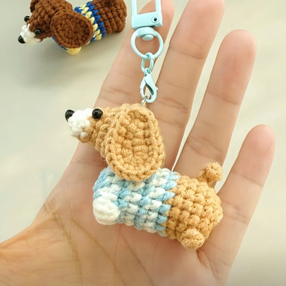 Dachshund Dog Bag Charm Crochet Pattern