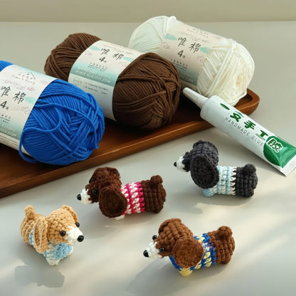 Dachshund Dog Bag Charm Crochet Pattern