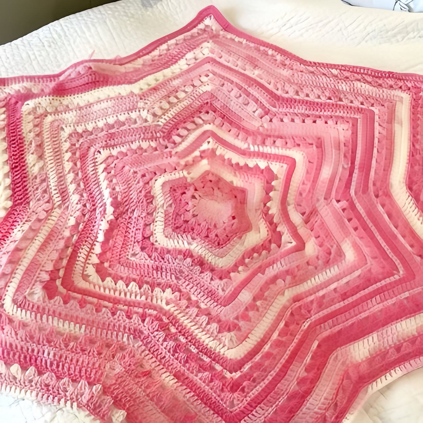 Sweet Starburst Blanket Crochet Pattern