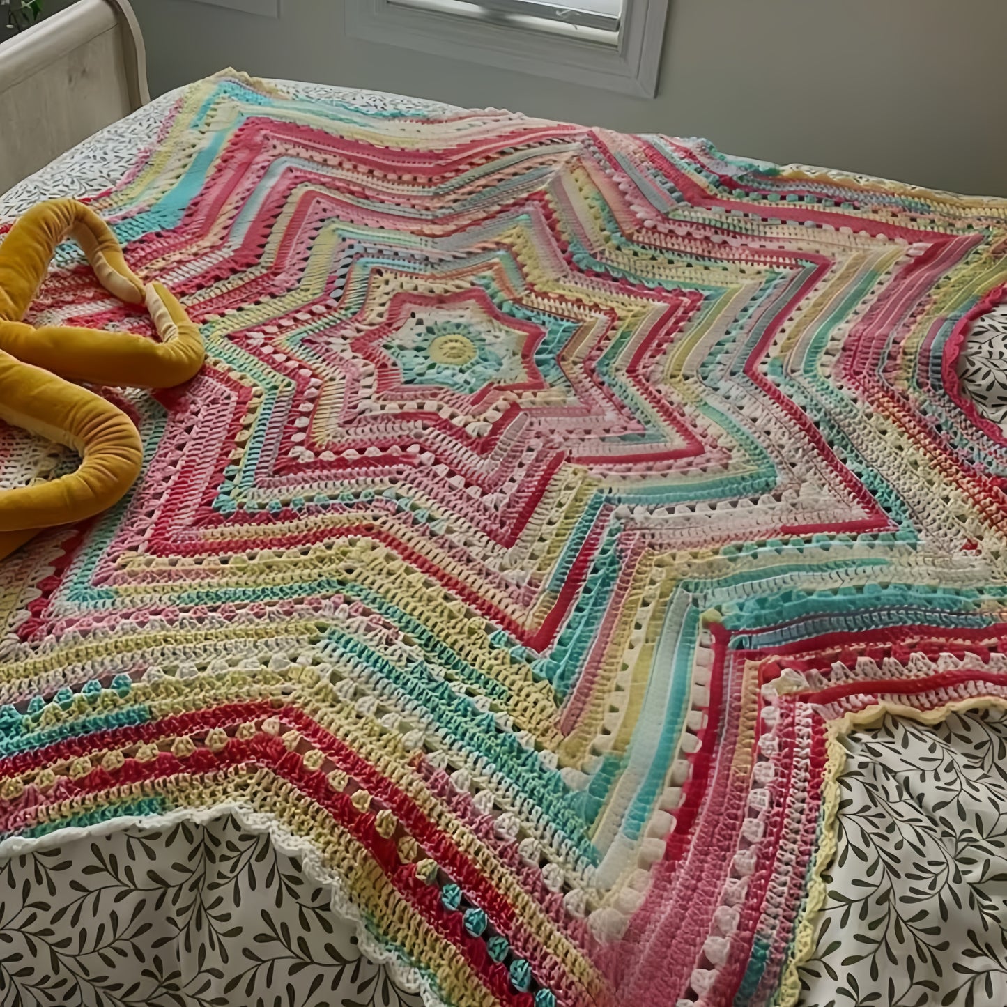 Sweet Starburst Blanket Crochet Pattern