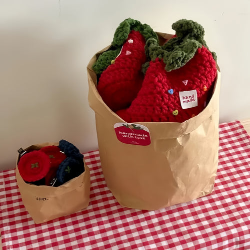 Tomato Pouch Bag Crochet Pattern