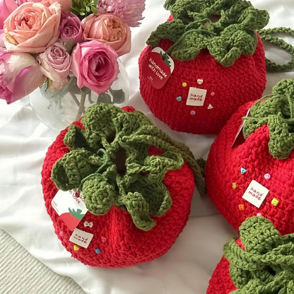 Tomato Pouch Bag Crochet Pattern