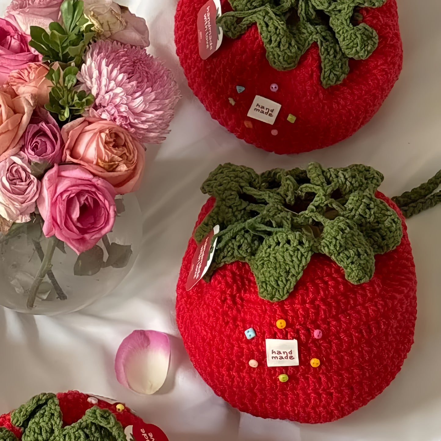 Tomato Pouch Bag Crochet Pattern