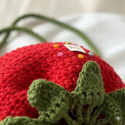 Tomato Pouch Bag Crochet Pattern