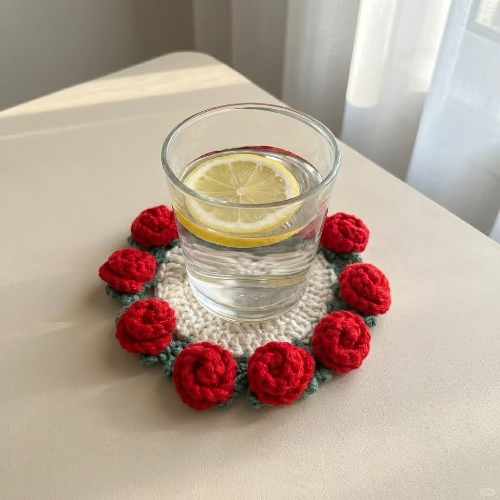 Rosie Coaster Crochet Pattern