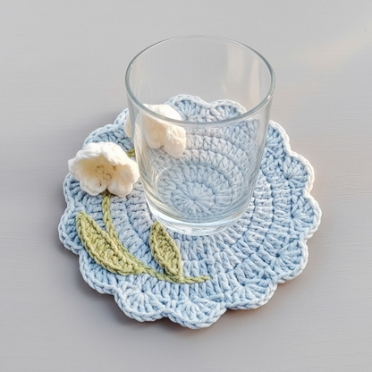 Bloom Lily Coaster Crochet Pattern