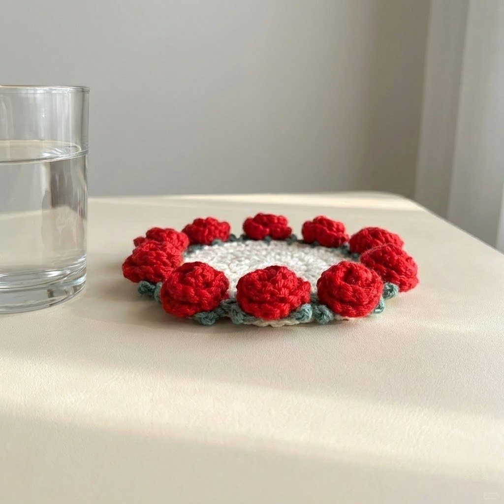 Rosie Coaster Crochet Pattern
