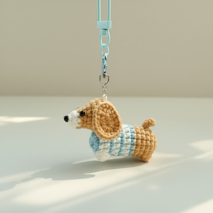 Dachshund Dog Bag Charm Crochet Pattern