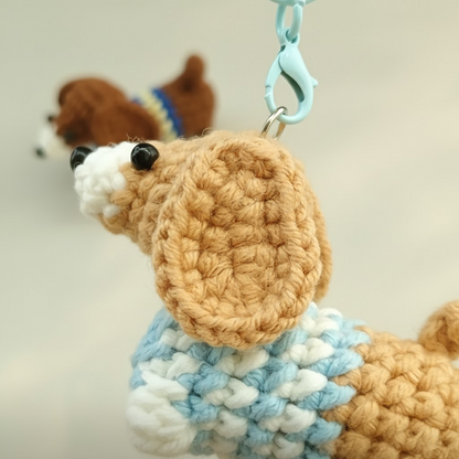 Dachshund Dog Bag Charm Crochet Pattern