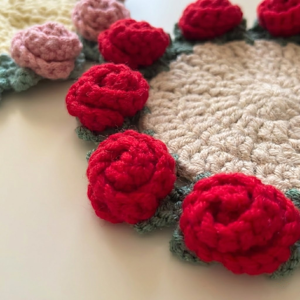 Rosie Coaster Crochet Pattern