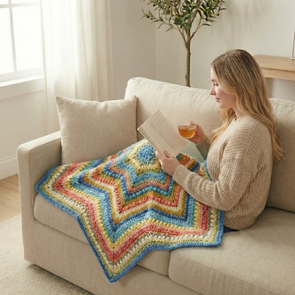 Sweet Starburst Blanket Crochet Pattern