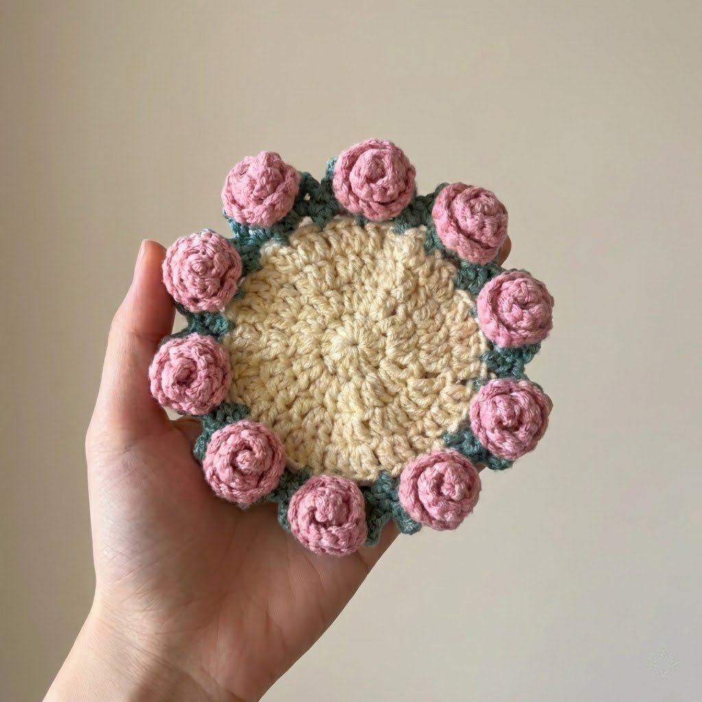 Rosie Coaster Crochet Pattern
