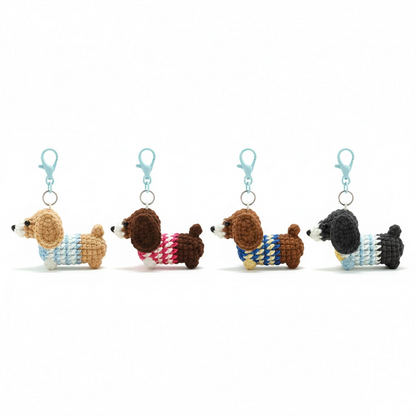 Dachshund Dog Bag Charm Crochet Pattern